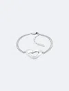 Calvin Klein Women's Asymmetric Heart Bracelet In Silver