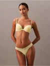 Calvin Klein Women's Attraction Dipped Bikini In Yellow