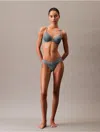 Calvin Klein Women's Attraction Lightly Lined Perfect Coverage Bra In Blue Performance