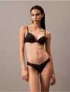 Calvin Klein Balconette Bra In Black