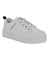 Calvin Klein Women's Austie Round Toe Casual Sneakers In White