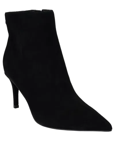 Calvin Klein Women's Austina Pointed Toe Kitten Heel Booties In Black