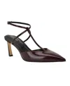 Calvin Klein Avriel 2 Ankle Strap Pump In Burgundy