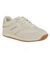 Calvin Klein Women's Avyenna Retro Lace-up Sneakers In Ivory,silver