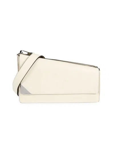 Calvin Klein Women's Basalt Solid Crossbody Bag In Cherub White
