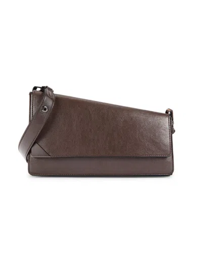 Calvin Klein Women's Basalt Solid Crossbody Bag In Java Brown