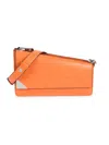 Calvin Klein Basalt Asymmetric Triple Compartment Convertible Shoulder Bag In Mandarin