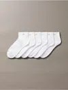 Calvin Klein Women's Basic Cushion Quarter 6-pack Socks