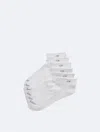 Calvin Klein Women's Basic Cushion Quarter 6-pack Socks In White