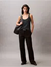 Calvin Klein Women's Beaded Cotton Crochet Tank