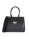 Calvin Klein Women's Becky Faux Leather Top Handle Bag In Black