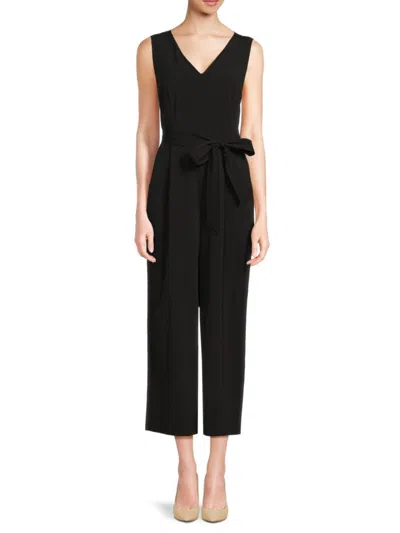 Calvin Klein Women's Belted Jumpsuit In Black