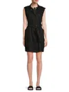 Calvin Klein Women's Belted Vest Dress In Black