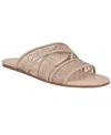 Calvin Klein Bestina Slide Sandal In Light Natural Logo