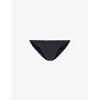 Calvin Klein Womens Black Sculpted Recycled Nylon-blend Bikini Briefs In Black