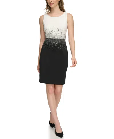 Calvin Klein Women's Bling Colorblock Sleeveless Dress In Multi