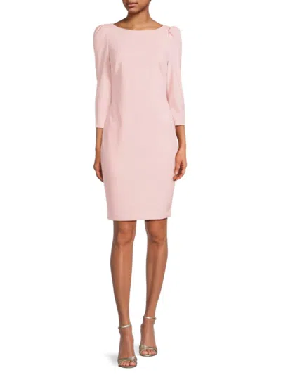 Calvin Klein Women's Boatneck Dress In Petal