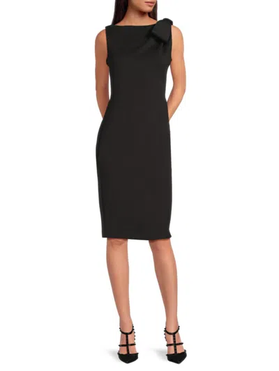 CALVIN KLEIN WOMEN'S BOATNECK SHEATH KNEE-LENGTH DRESS