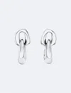Calvin Klein Stainless Steel Chunky Link Drop Earrings In Silver / Stainless Steel