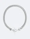Calvin Klein Women's Bold Snake Chain Necklace In Silver