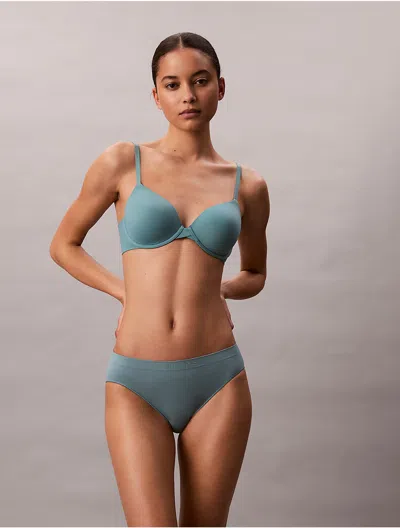 Calvin Klein Women's Bonded Flex Bikini In Green