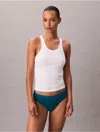 Calvin Klein Women's Bonded Flex Thong In Blue