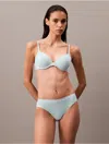 Calvin Klein Women's Bonded Flex Bikini In Gray