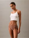 Calvin Klein Women's Bonded Flex Bikini In Dusty Tan