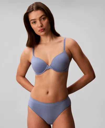Calvin Klein Women's Bonded Flex Bikini Underwear Qd3960 In Gray