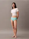 Calvin Klein Women's Bonded Flex Boyshort In Beau Blue