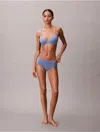 Calvin Klein Women's Bonded Flex Boyshort In Blue