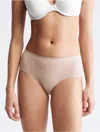 Calvin Klein Women's Bonded Flex Boyshort Underwear Qd3961 In Cedar