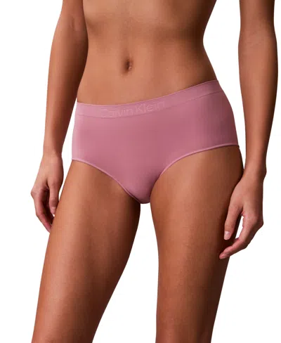 Calvin Klein Women's Bonded Flex Boyshort Underwear Qd3961 In Purple