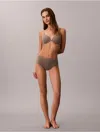 Calvin Klein Women's Bonded Flex Seamless High Rise Brief In Animal Print