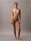Calvin Klein Women's Bonded Flex Thong In Blue