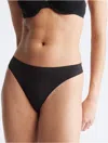 Calvin Klein Women's Bonded Flex Thong In Black