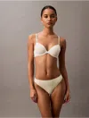Calvin Klein Women's Bonded Flex Thong In Glass Yellow