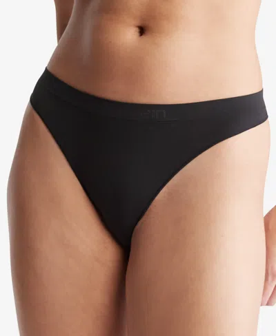 CALVIN KLEIN WOMEN'S BONDED FLEX THONG UNDERWEAR QD3958