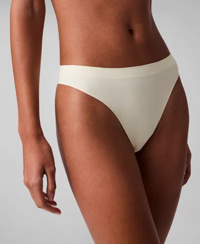 Calvin Klein Women's Bonded Flex Thong Underwear Qd3958 In Glass Yellow