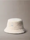 Calvin Klein Women's Boucle Bucket Hat In Brown
