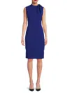 Calvin Klein Women's Bow Sheath Dress In Blue