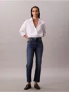 Calvin Klein Women's Boxy Cropped Button-down Shirt