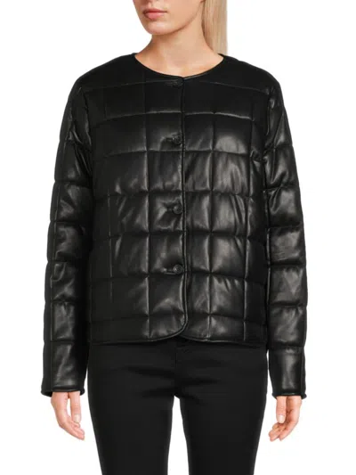 Calvin Klein Women's Boxy Puffer Jacket In Black