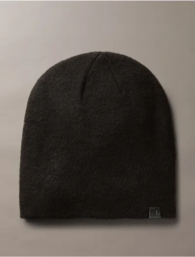 Calvin Klein Women's Brushed Solid Beanie In Black Beauty
