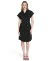 Calvin Klein Women's Button-front A-line Dress