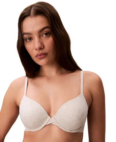 Calvin Klein Women's  Perfectly Fit Lightly Lined Full Coverage T-shirt Bra F3837 In Neutral