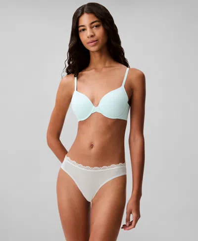 Calvin Klein Women's  Perfectly Fit Lightly Lined Full Coverage T-shirt Bra F3837 In Moonlight Jade