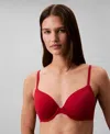 Calvin Klein Perfectly Fit Full Coverage T-shirt Bra In Red