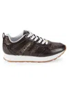 Calvin Klein Women's Carlla Round Toe Lace-up Sneakers In Medium Brown