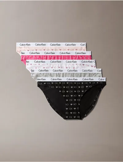 Calvin Klein Women's Carousel Cotton Stretch 5-pack Bikini In Multi